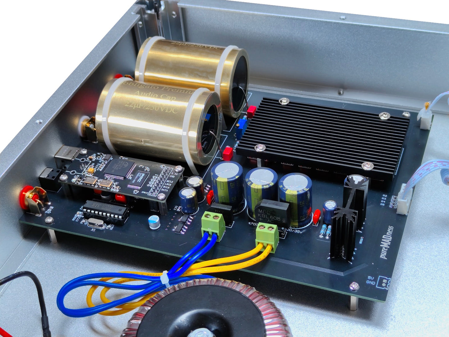 pureMADness 16XTDA1543 Parallel DAC in Silber