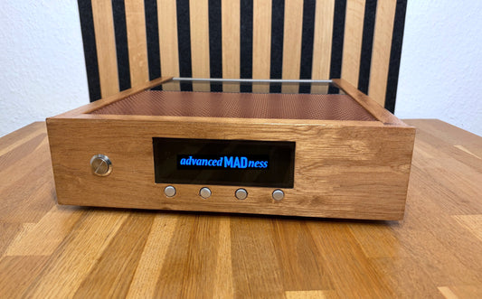 advancedMADness  TDA1541 Digital -  Analog Konverter  Holz/Lack/Alu