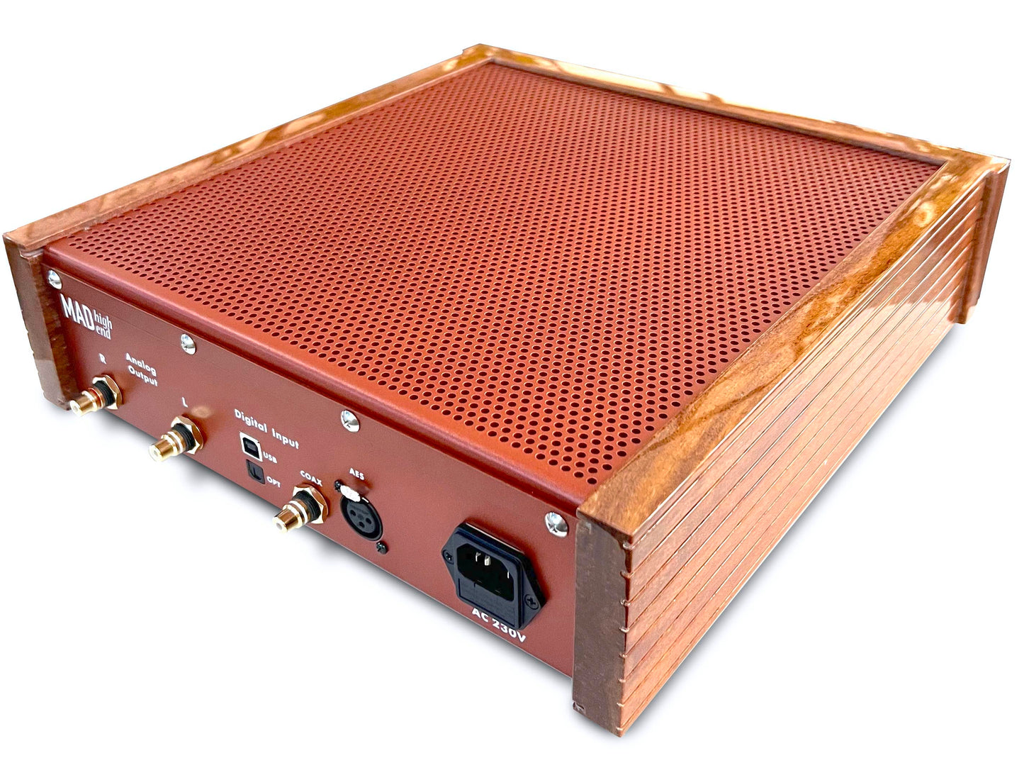 advancedMADness  TDA1541 Digital -  Analog Konverter  Holz/Lack/Alu