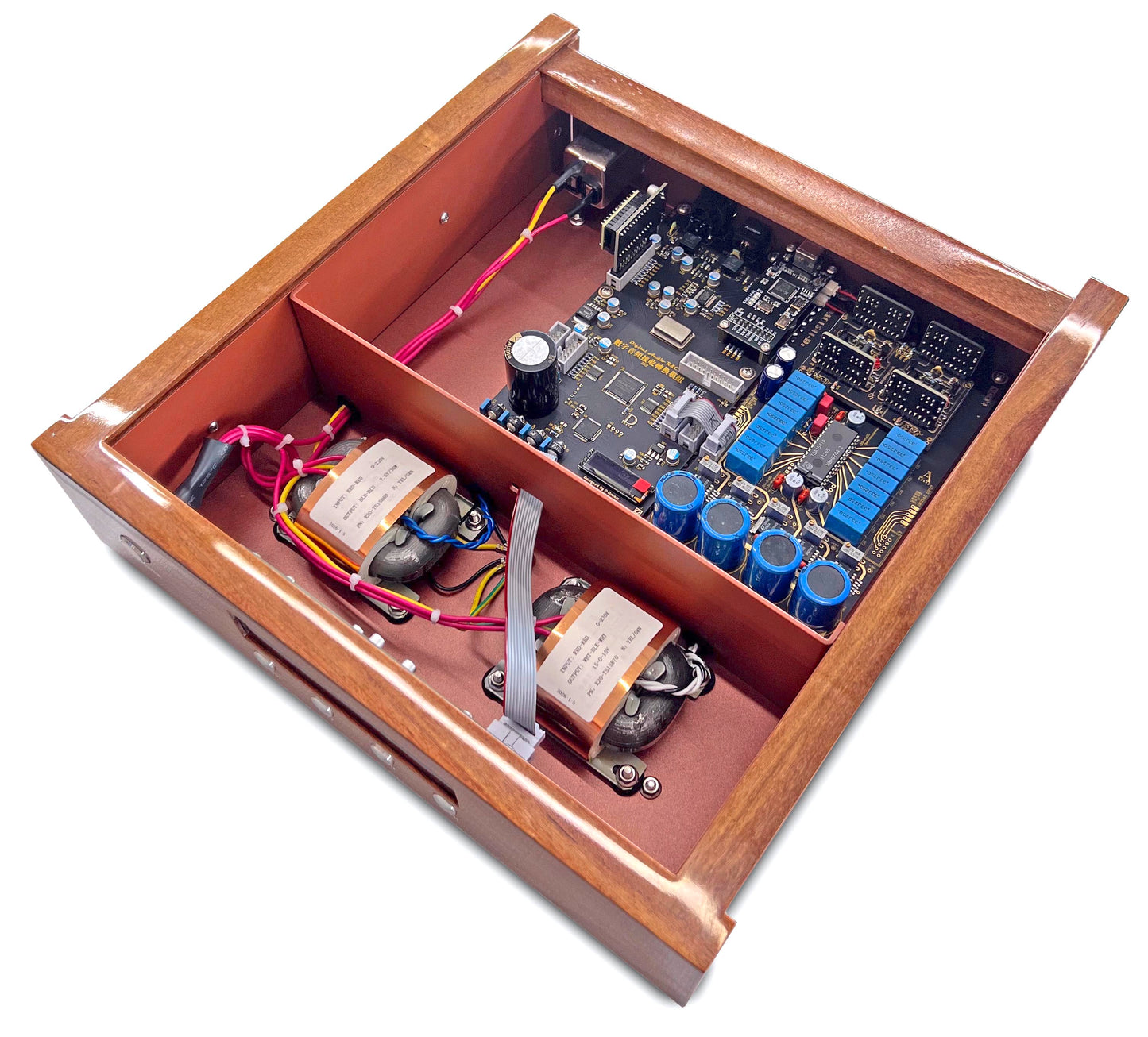 advancedMADness  TDA1541 Digital -  Analog Konverter  Holz/Lack/Alu