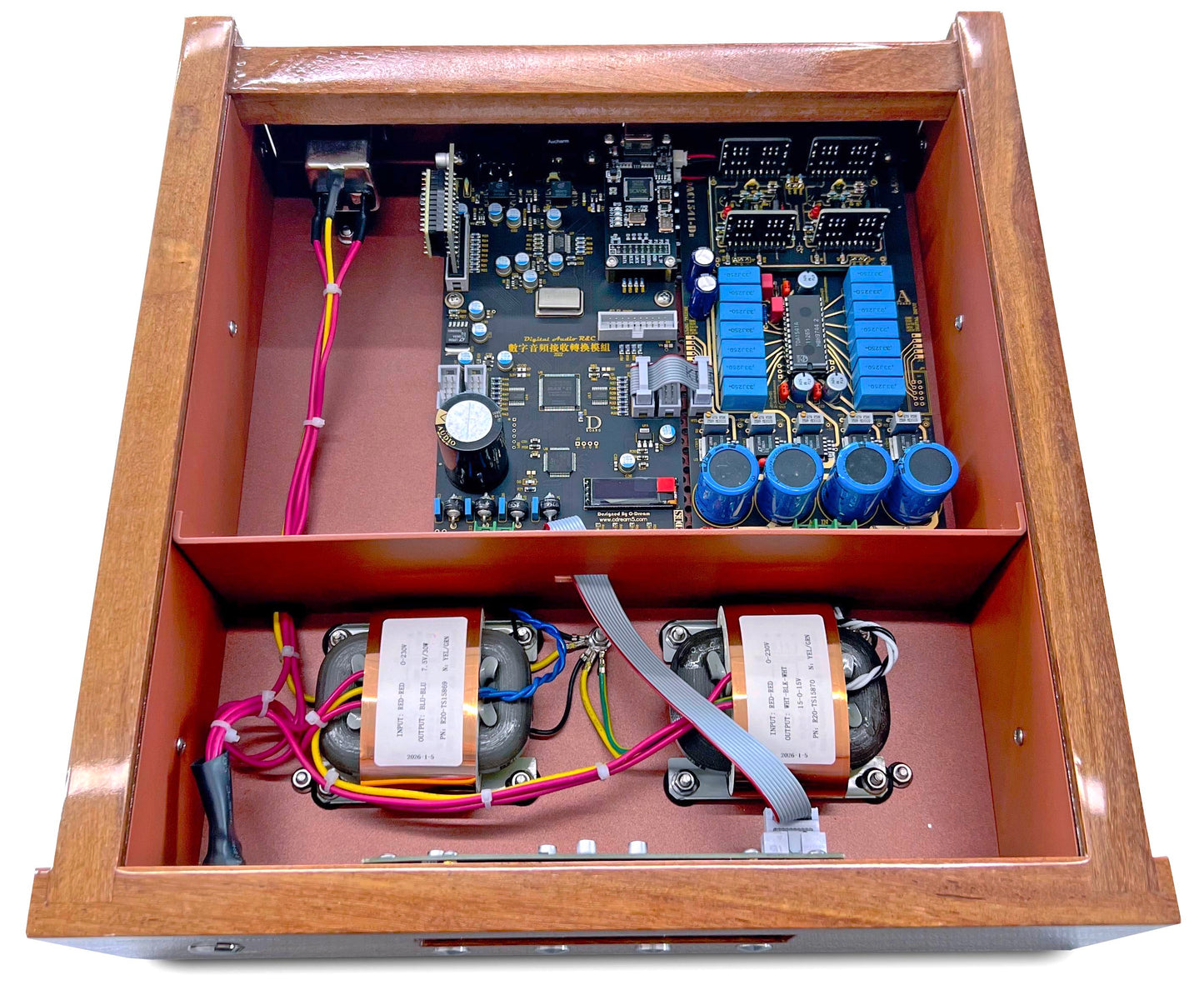 advancedMADness  TDA1541 Digital -  Analog Konverter  Holz/Lack/Alu